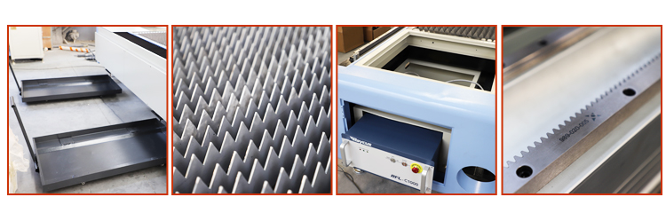 3015 Raycus 1000w / 1500w / 2000w Maszyna do cięcia laserem światłowodowym Najlepsza cena