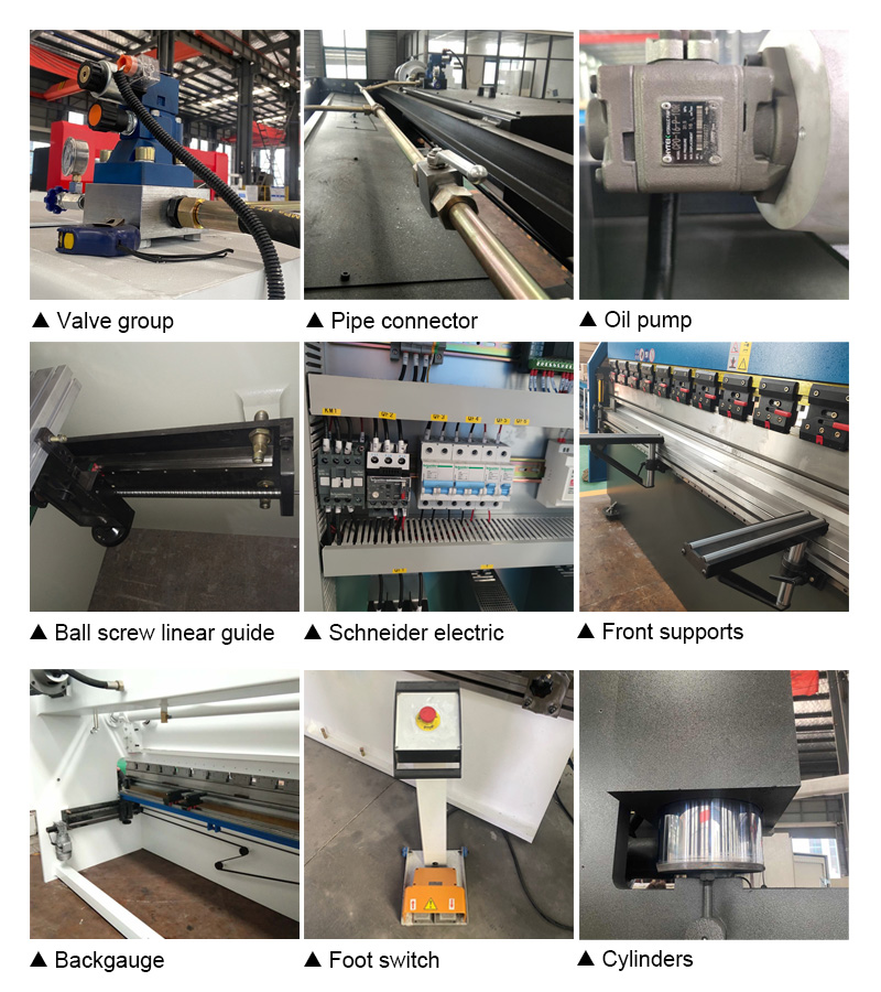 63t 2500mm Nc Carbon Steel Sheet Bending Machine Hydraulic Press Brake 63t 2500mm Nc Maszyna do gięcia blach ze stali węglowej Hydrauliczna prasa krawędziowa