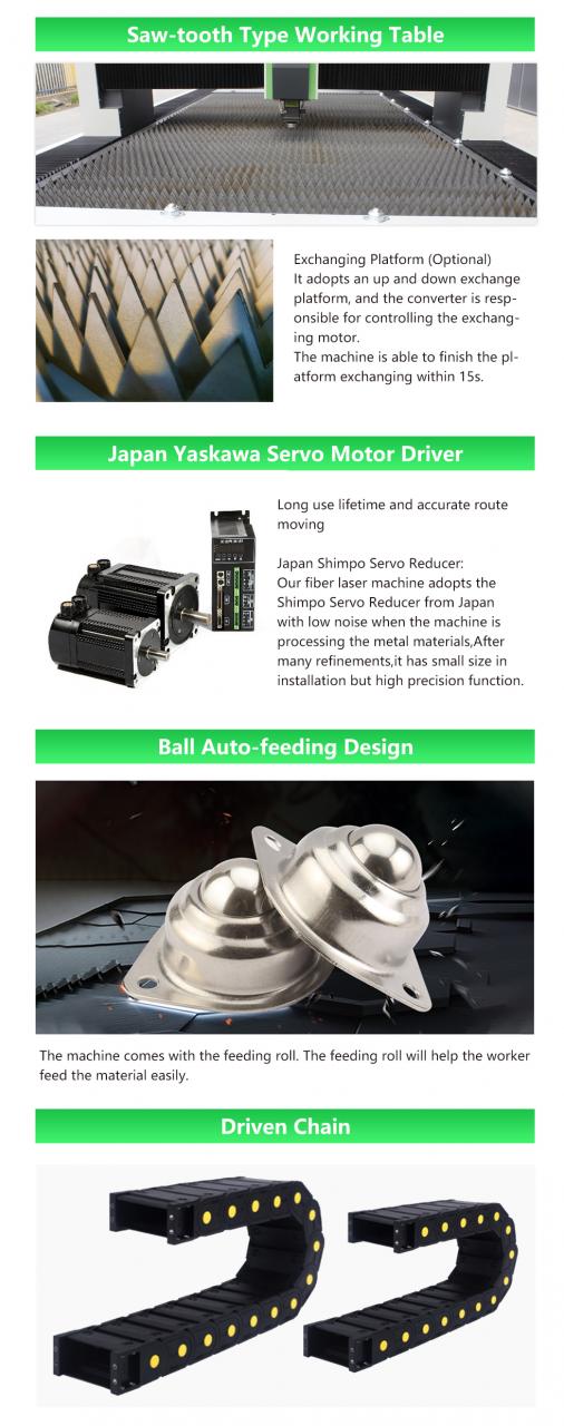 Carbon Iron Aluminum Metal Stainless Steel Cnc Fiber Laser Cutting Machine Żelazo węglowe Aluminium Metal Stal nierdzewna Maszyna do cięcia laserem Cnc Fiber