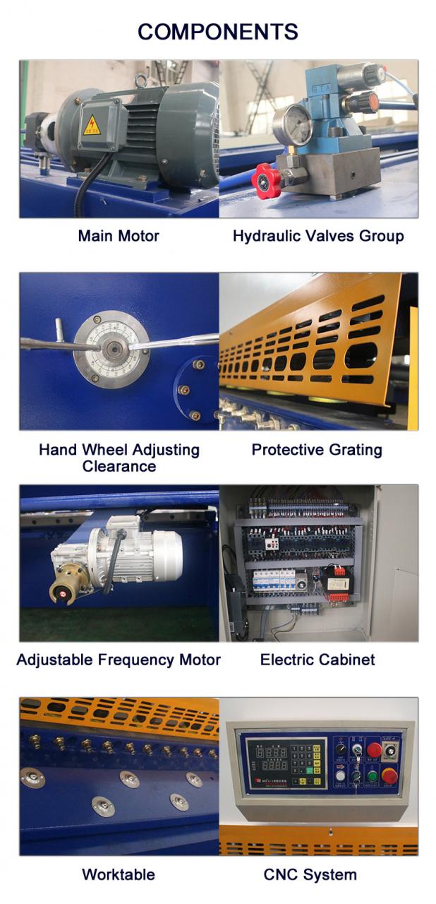 Prasa hydrauliczna Cnc Nc Metal Gilotyna do cięcia blachy ze stali węglowej