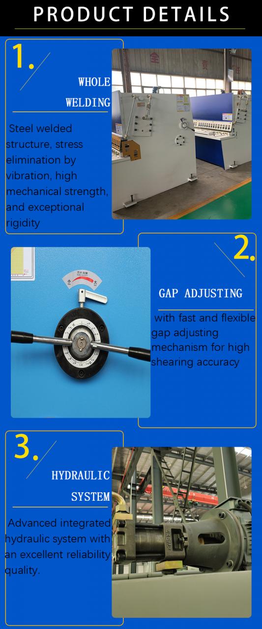 Hydrauliczna nożyce gilotynowe Qc12y 8*6000mm Gilotyna przemysłowa do cięcia blachy aluminiowej ze stali nierdzewnej do cięcia M