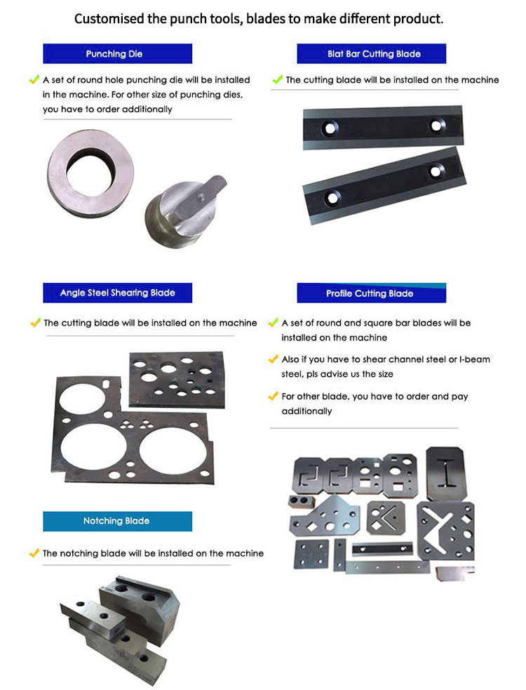 Hydraulic Ironworker 25 Ton Hand Tools Hydraulic Combined Punching And Cutting Machine Hydraulic Ironworker 25 Ton Hand Tools Hydrauliczna kombinowana maszyna do wykrawania i cięcia