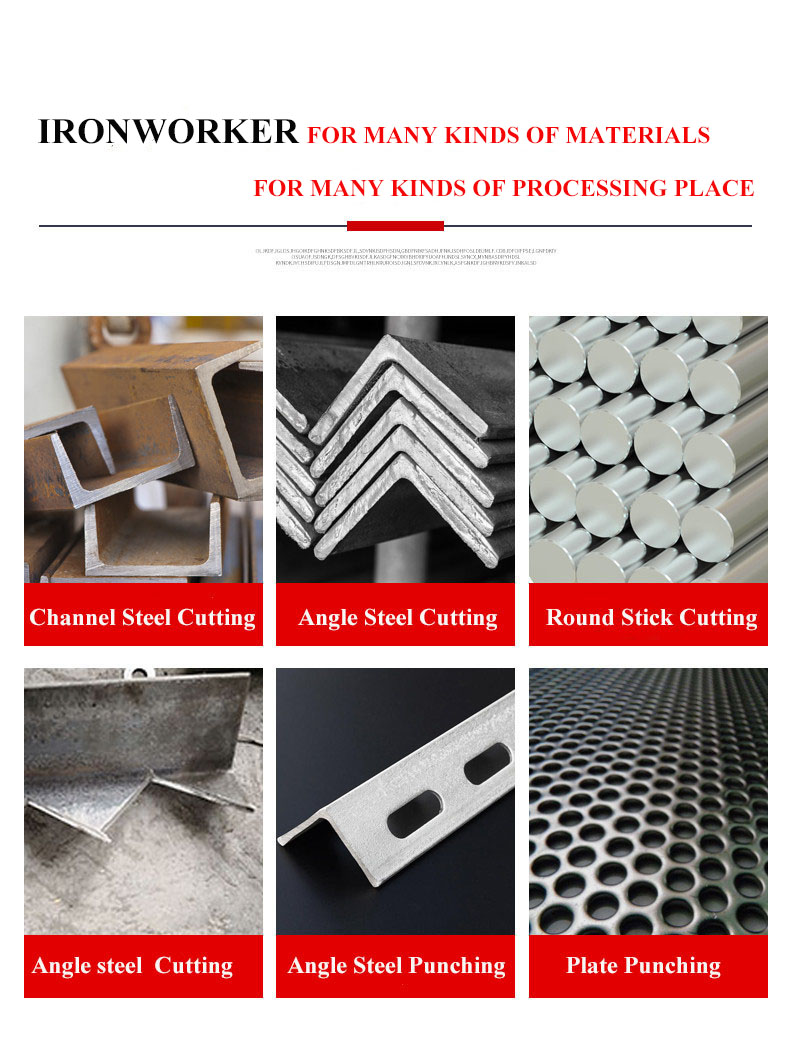 Hydraulic Ironworker 25 Ton Hand Tools Hydraulic Combined Punching And Cutting Machine Hydraulic Ironworker 25 Ton Hand Tools Hydrauliczna kombinowana maszyna do wykrawania i cięcia