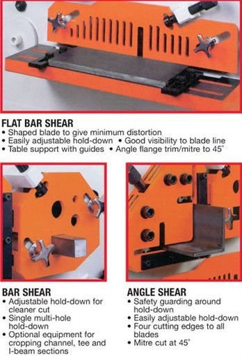 Wielofunkcyjna hydrauliczna maszyna do cięcia i wykrawania żelaza z serii Q35y