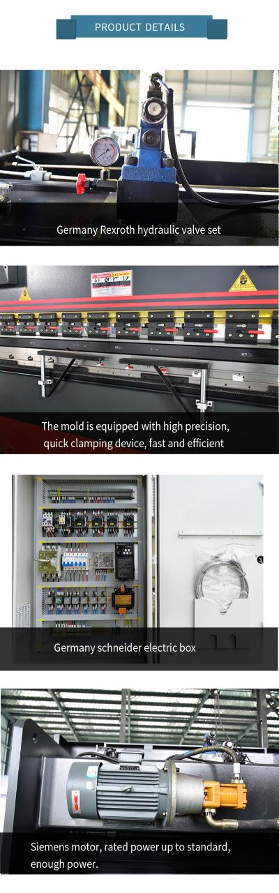 Wc67k-63t/3200 Ekonomiczny typ Hydrauliczna prasa krawędziowa Delem Cnc do gięcia blach